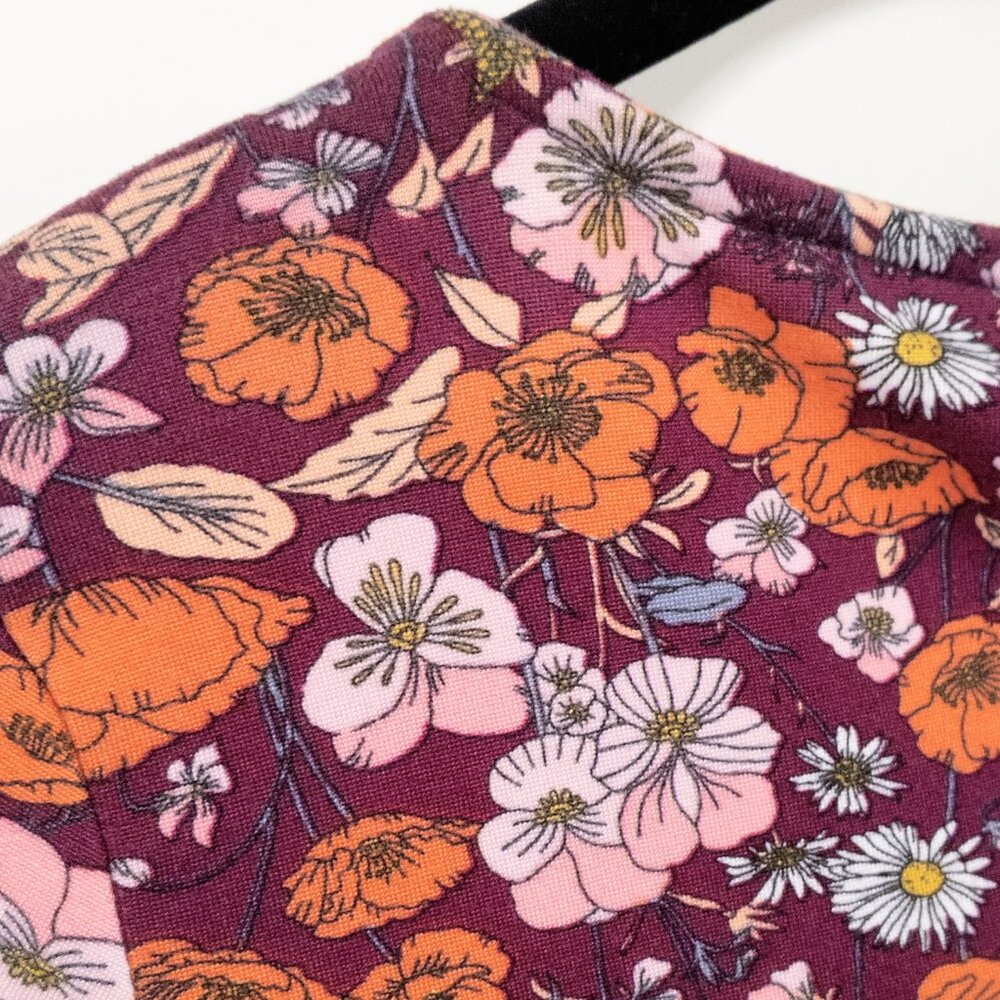 Rebel Sugar Floral Print Wrap Top Size Medium Casual Bohemian Boho V-Neck Soft - Picture 4 of 4